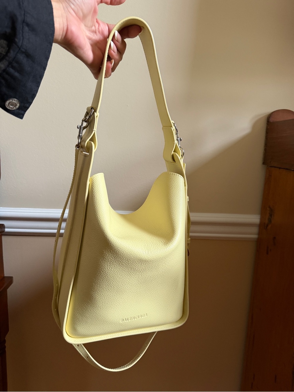 Balenciaga Soft Lemon Yellow Shoulder Bag